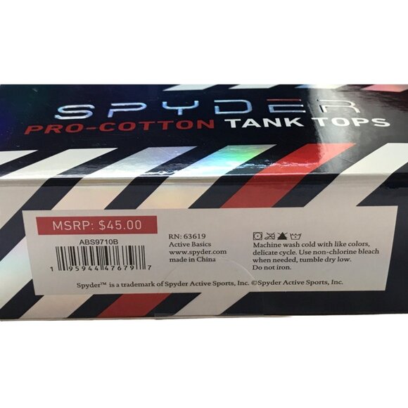 SPYDER PRO-COTTON SMALL SIZE ACTIVE SPORTS BOYS TANK TOPS SHIRT GYM SPORT - Picture 3 of 4